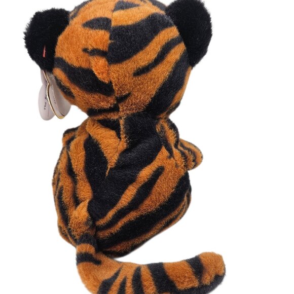 Ty Beanie Bellies Collection Clawdia the Tiger 2022 Stuffed Animal Plush Toy - Picture 4 of 6